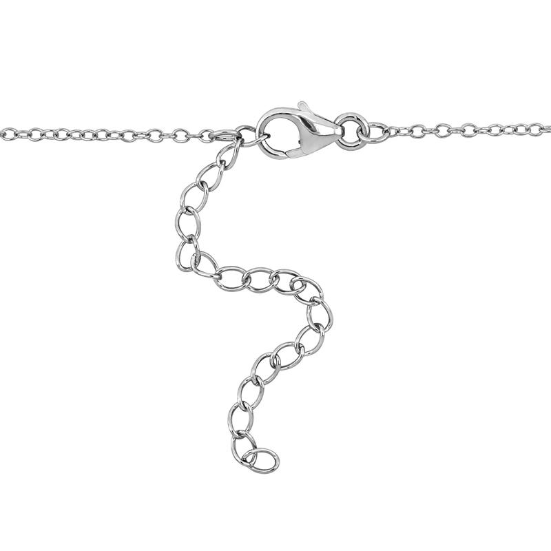 Swan Pendant with Black Spinel and White Topaz in Sterling Silver – Image 3 of 6