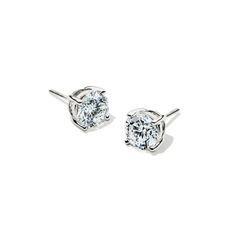 Lab Grown Diamond Stud Earrings in Platinum &#40;3 ct. tw.&#41; – Image 1 of 3