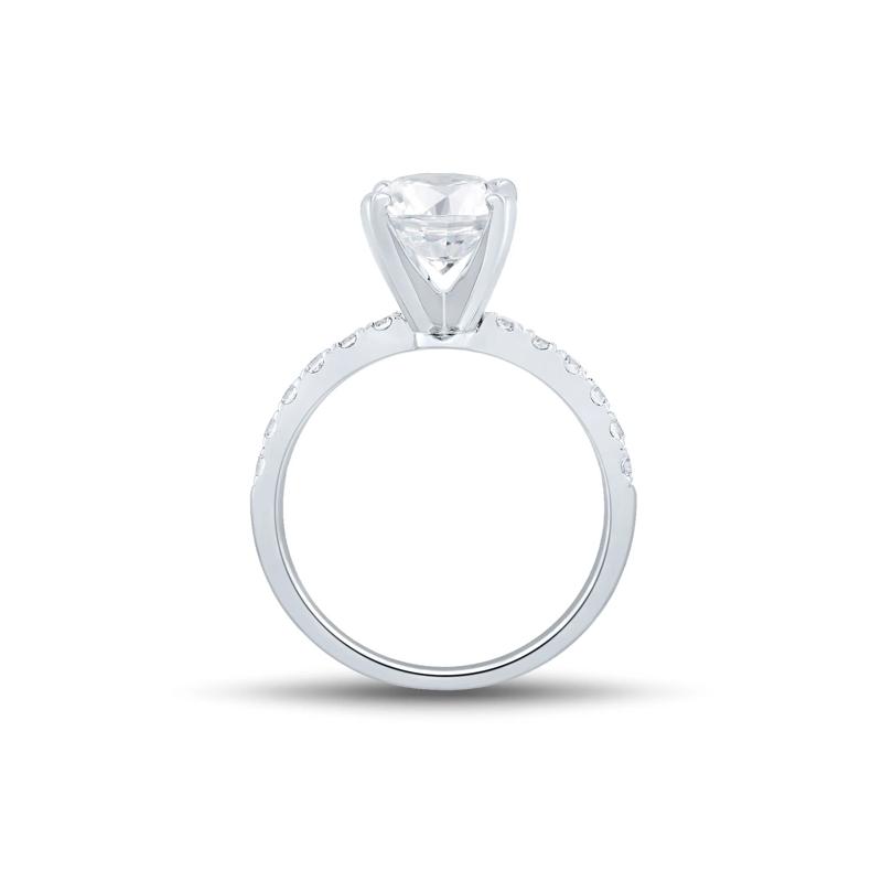 Lab Grown Diamond Semi-Mount Engagement Ring in 14K White Gold  &#40;1/3 ct. tw&#41; &#40;Setting Only&#41; – Image 4 of 6