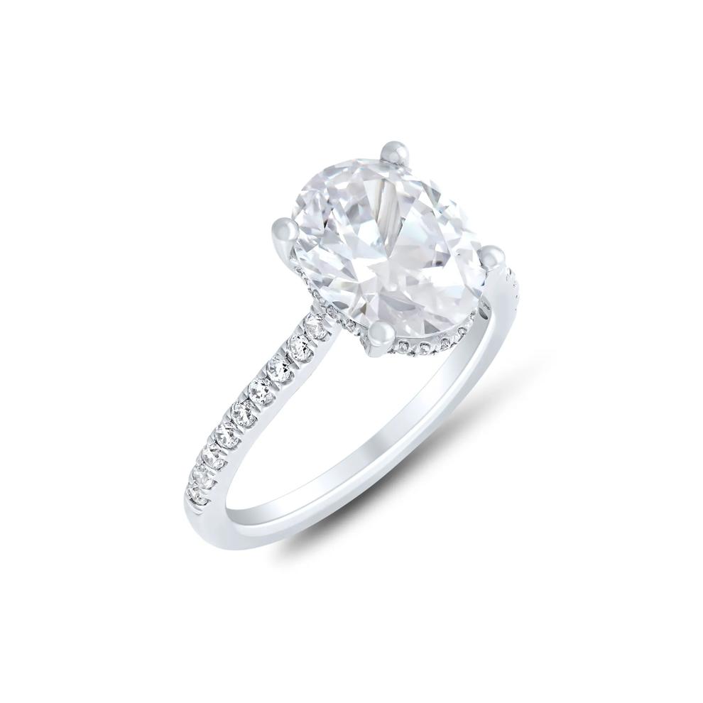 Lab Grown Diamond Bridal Set in 14K White Gold (4 ct. tw.) – Image 4 of 5