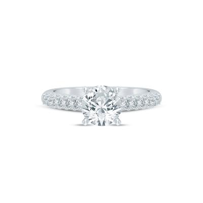 Lab Grown Diamond Semi-Mount Ring in 14K White Gold (1/2 ct. tw.)