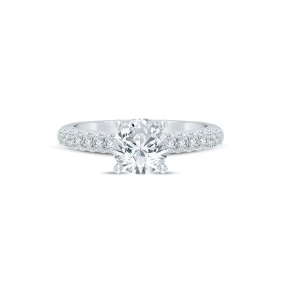 Lab Grown Diamond Semi-Mount Ring in 14K White Gold (1/2 ct. tw.)