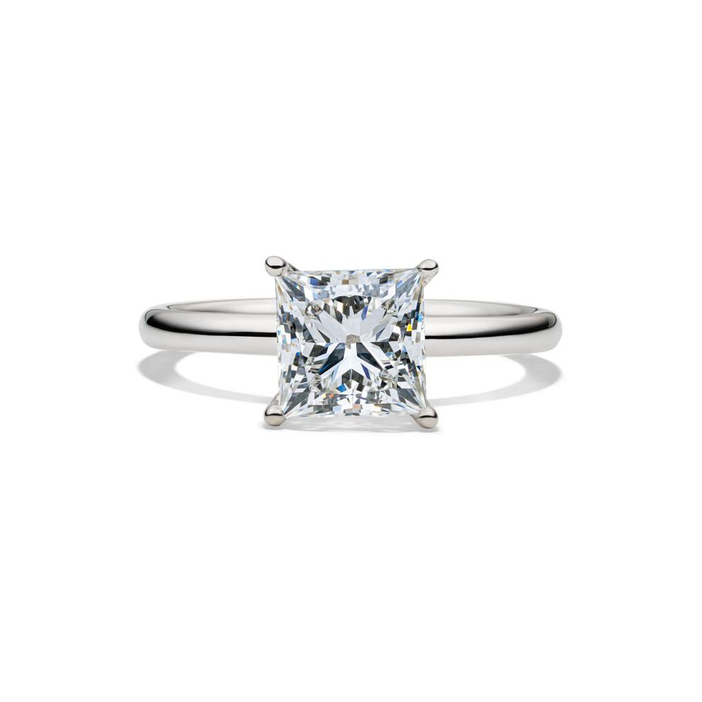 Lab Grown Diamond Princess-Cut Solitaire Engagement Ring in Platinum (2 ct.) – Image 1 of 4