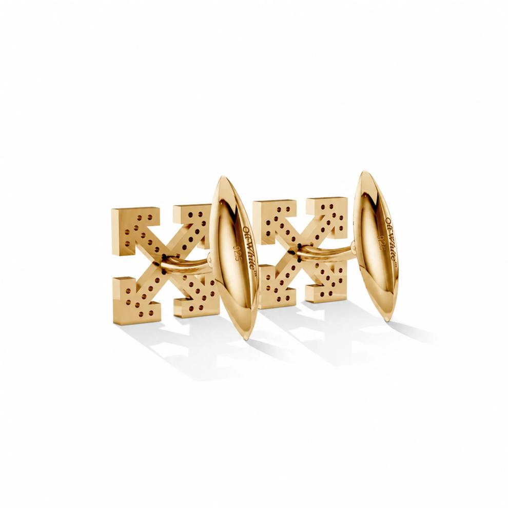 Men's Lab Grown Diamond Arrow Design Cufflinks in Vermeil (1/2 ct. tw.) – Image 2 of 2