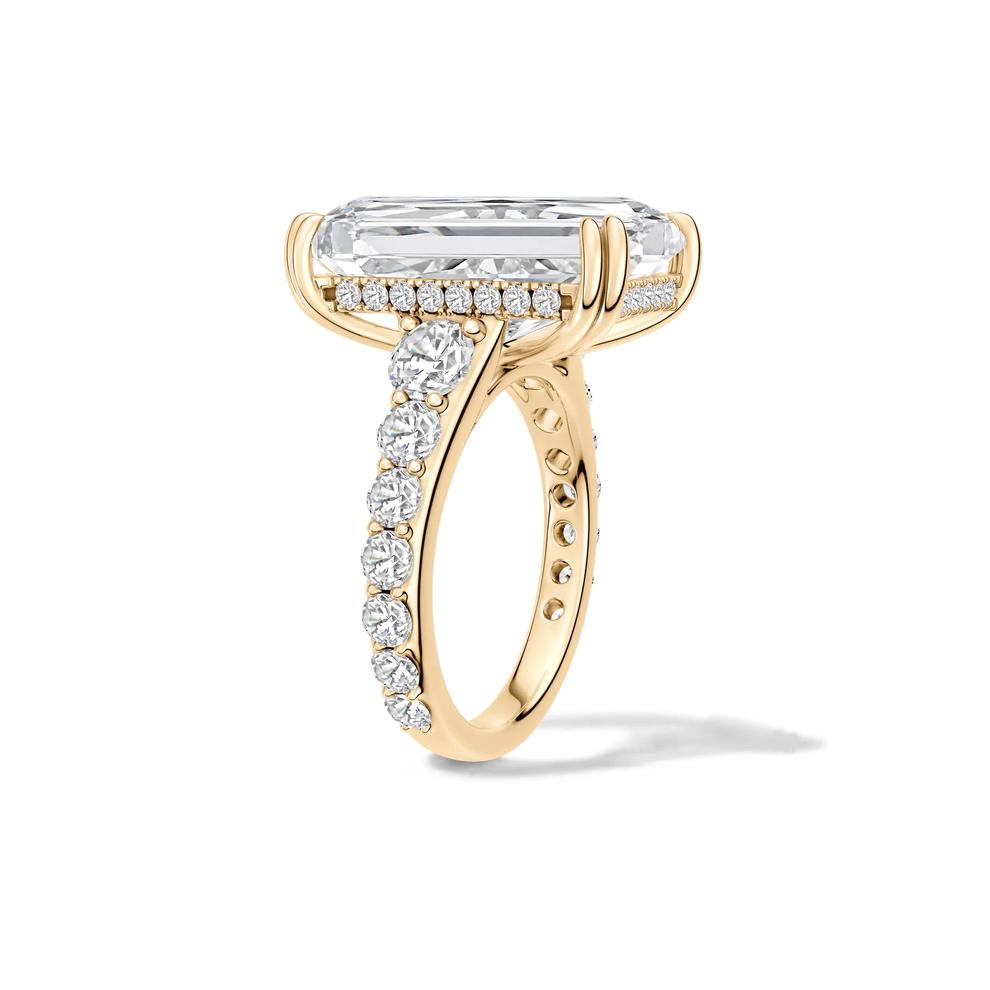 Lab Grown Diamond Radiant Engagement Ring in 14K Yellow Gold (14 1/2 ct. tw.) – Image 3 of 4