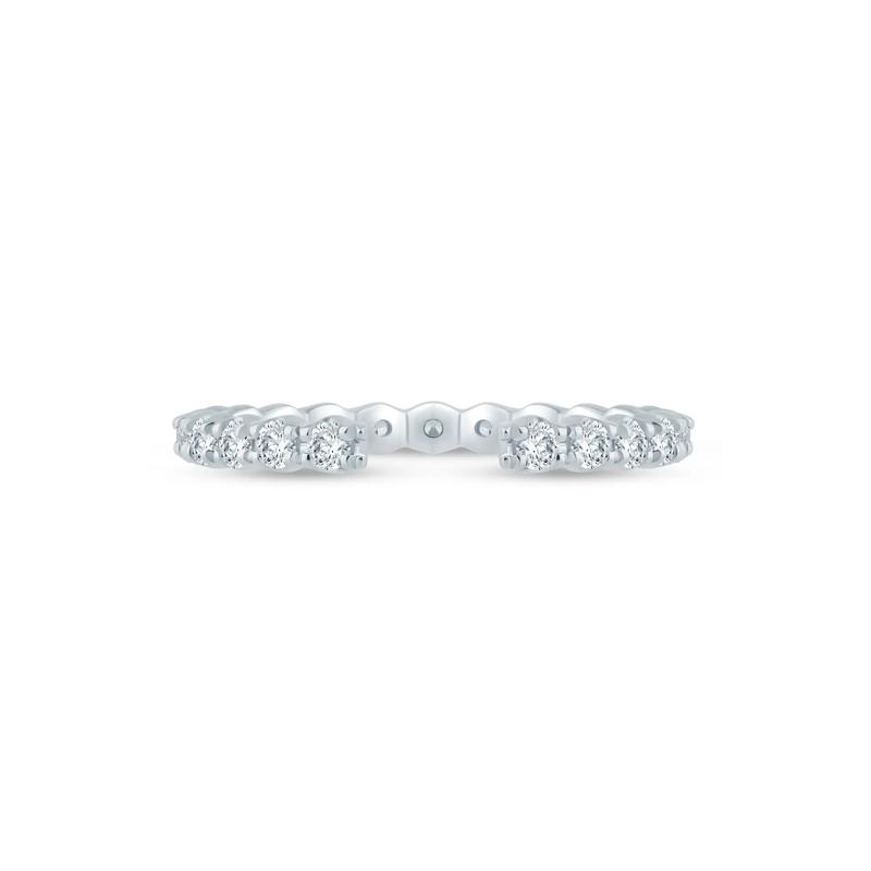 Lab Grown Diamond Open Anniversary Band in 14K White Gold &#40;5/8 ct. tw.&#41; – Image 1 of 3