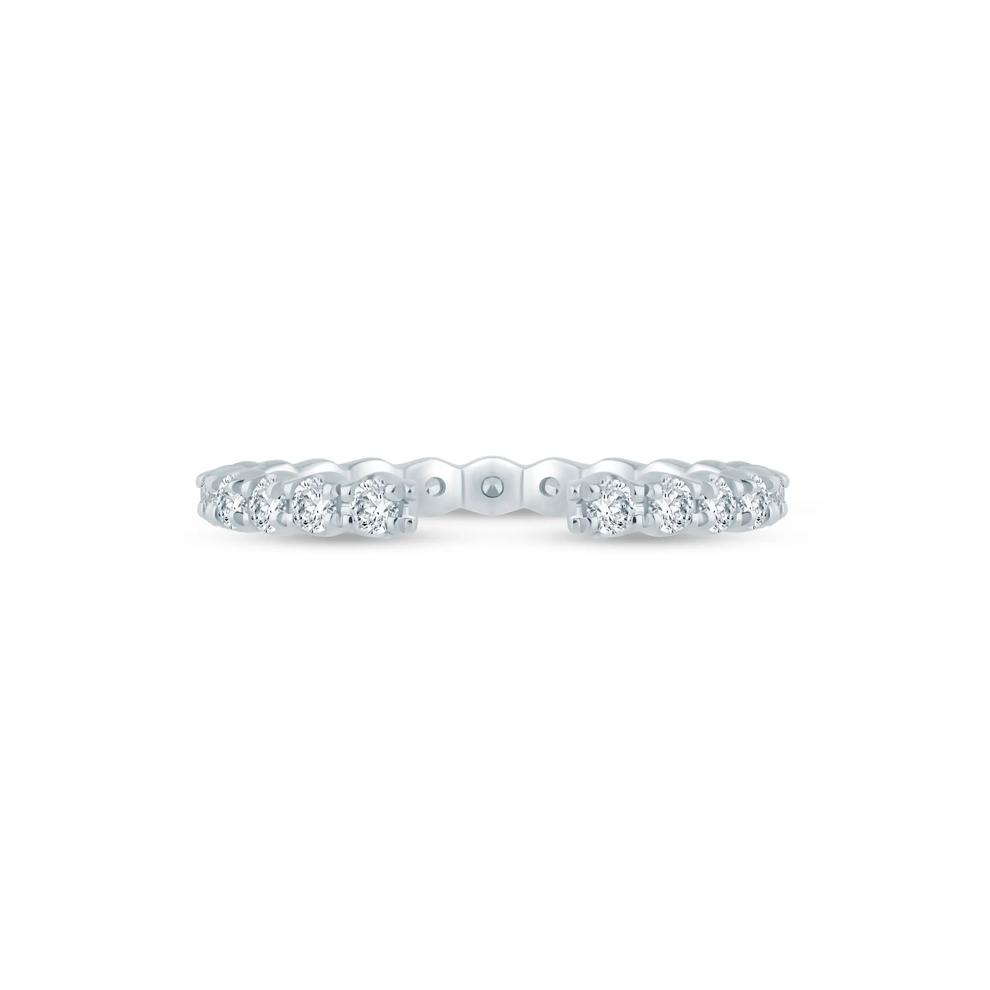 Lab Grown Diamond Open Anniversary Band in 14K White Gold (5/8 ct. tw.) – Image 1 of 3