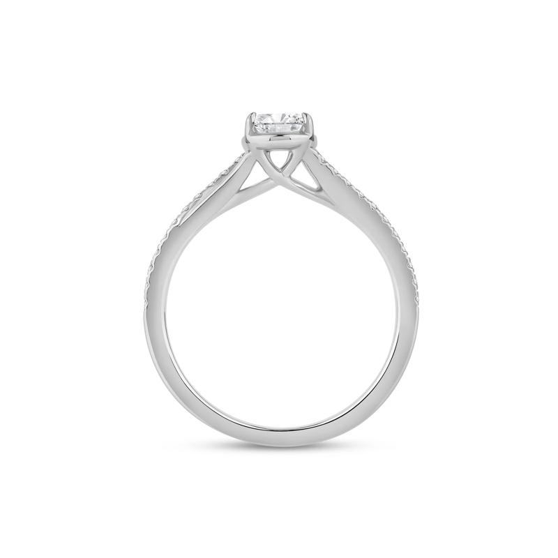 Pear-Shaped Diamond Engagement Ring in 14K White Gold &#40;5/8 ct. tw.&#41; – Image 2 of 4