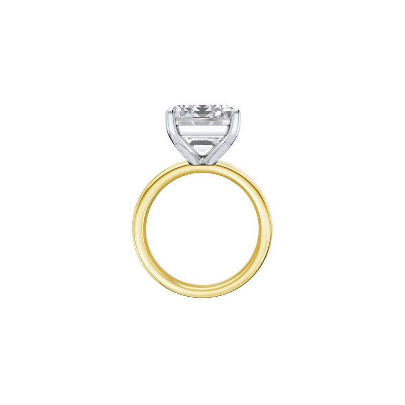 Lab Grown Diamond Emerald-Cut Solitaire Ring in 14K Yellow &amp; White Gold &#40;10 ct.&#41; – Image 2 of 4
