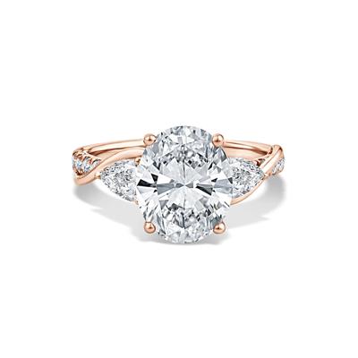 Lab Grown Diamond Oval Engagement Ring