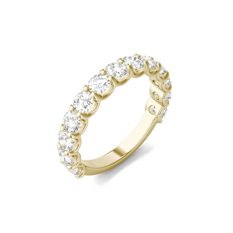 Lab Created Moissanite Band in 14K Yellow Gold – Image 6 of 6