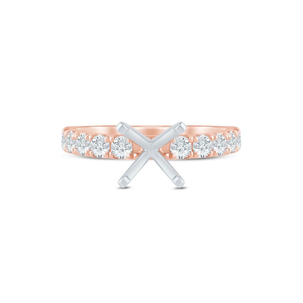 Diamond Semi-Mount Engagement Ring in 14K White and Rose Gold (3/4 ct. tw.) (Setting Only) – Image 2 of 6