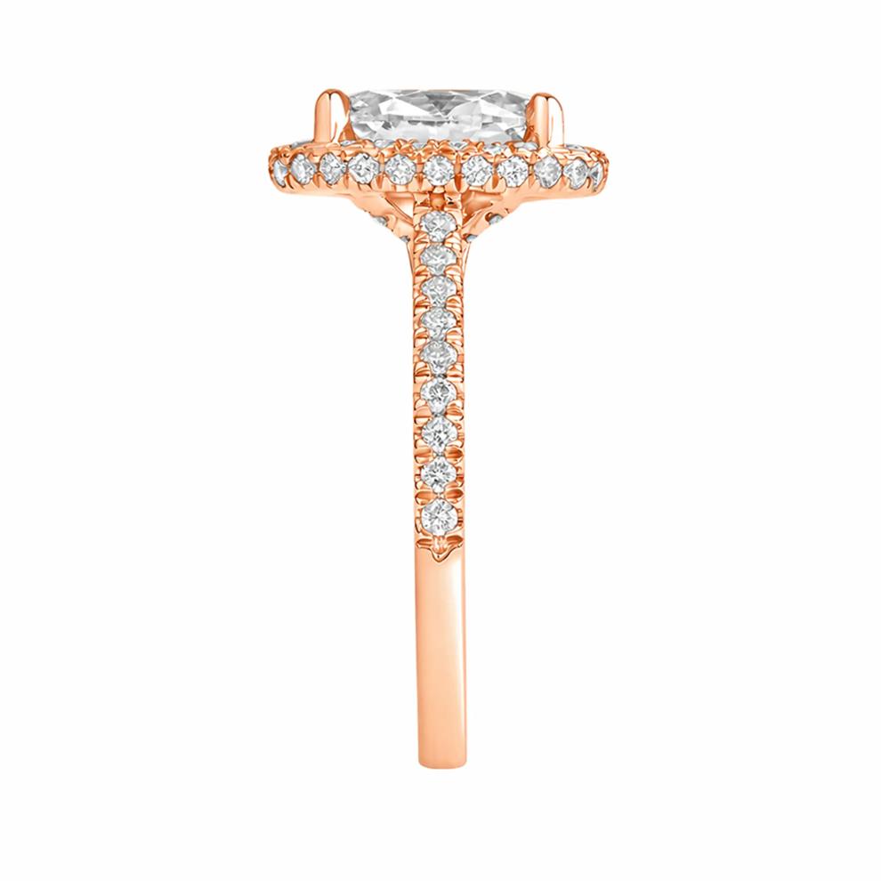 Perry Lab Grown Diamond Oval Engagement Ring in 14K Rose Gold (2 5/8 ct. tw.) – Image 3 of 4