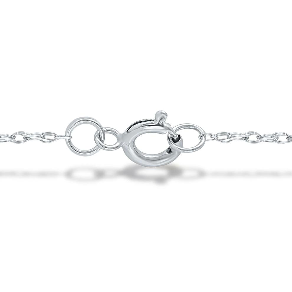 Diamond Accent Initial Y Pendant in 10K White Gold – Image 3 of 3