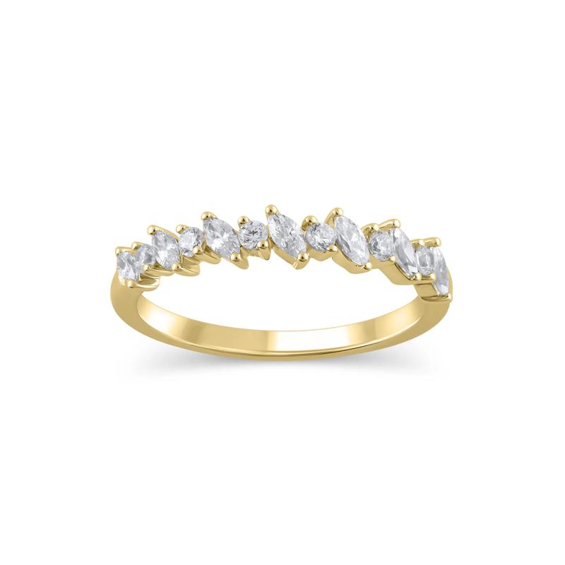 Lab Grown Diamond Anniversary Band in 14K Yellow Gold &#40;1/2 ct. tw.&#41; – Image 1 of 3