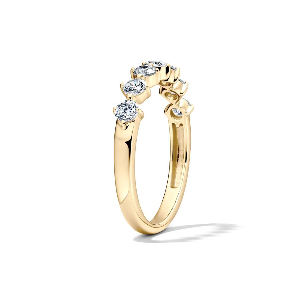 Lab Grown Diamond Seven-Stone Band in 10K Yellow Gold (3/4 ct. tw.) – Image 3 of 4