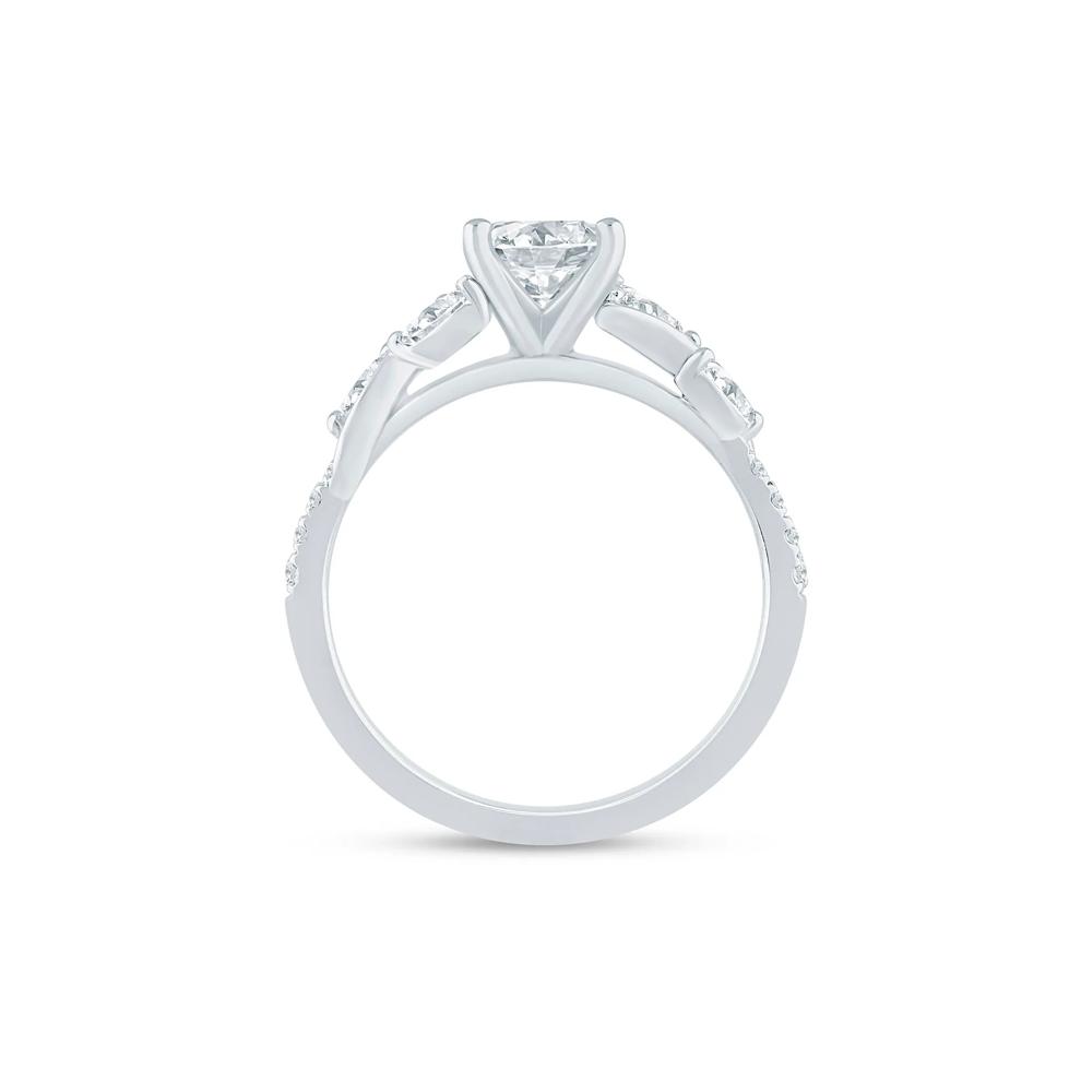 Lab Grown Diamond Marquise Semi-Mount Ring in 14K White Gold (1/3 ct. tw.) (Setting Only) – Image 3 of 6