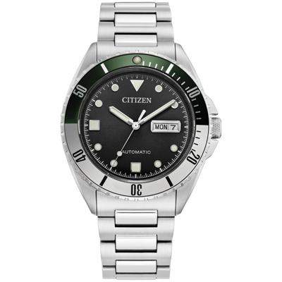 Men's Sport Automatic Watch in Stainless Steel with Black Dial, 42MM