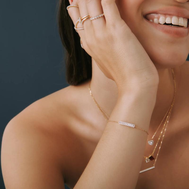 Lab-Created Ruby and Lab-Created White Sapphire Toi et Moi Two-Stone Necklace in Vermeil – Image 6 of 7