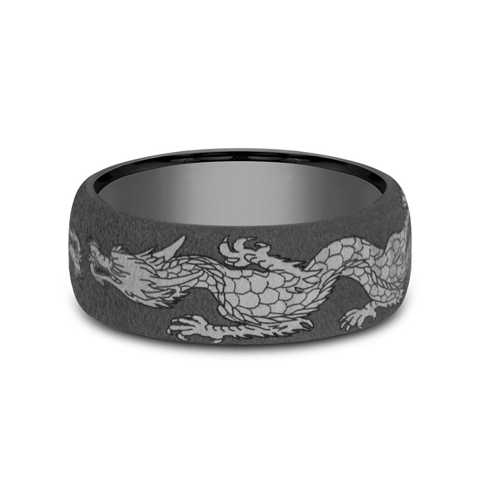 Men's Dragon Band in Dark Tantalum – Image 1 of 3