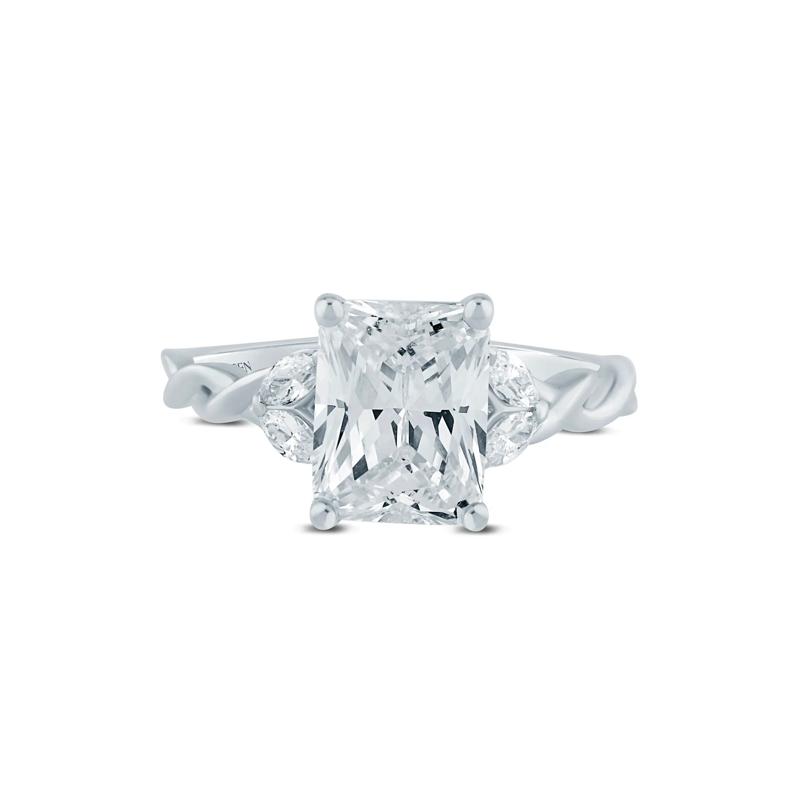 Lab Grown Diamond Engagement Ring in 14K White and Yellow Gold &#40;2 1/7 ct. tw.&#41; – Image 1 of 3