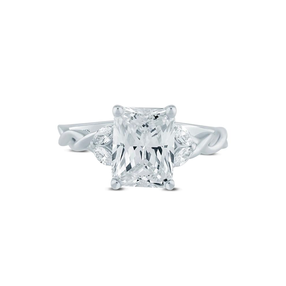 Lab Grown Diamond Engagement Ring in 14K White and Yellow Gold (2 1/7 ct. tw.) – Image 1 of 3