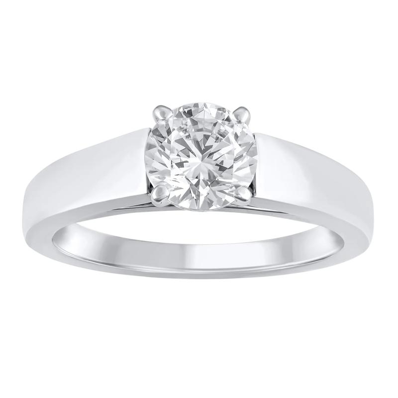Wide Cathedral Semi-Mount Engagement Ring in 14K Gold, 4.1MM &#40;Setting Only&#41; – Image 1 of 6