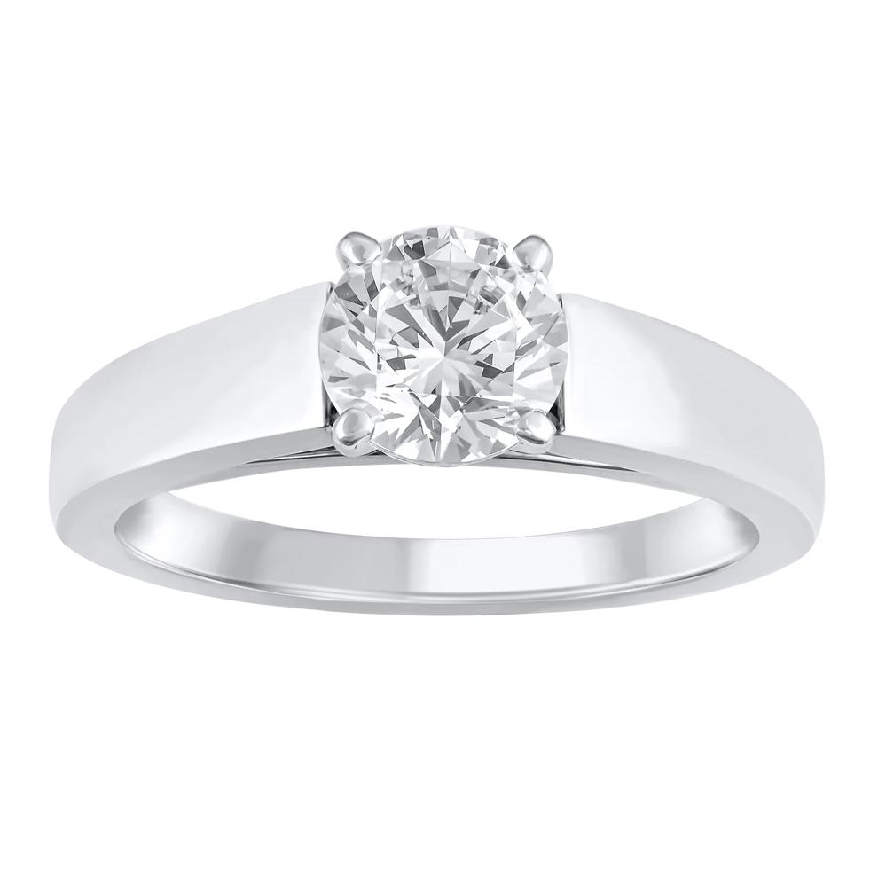 Wide Cathedral Semi-Mount Engagement Ring in 14K Gold, 4.1MM (Setting Only) – Image 1 of 6