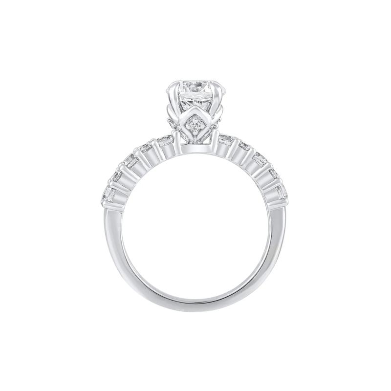 3/4 ct. tw. Semi-Mount Engagement Ring in Platinum &#40;Setting Only&#41; – Image 3 of 6