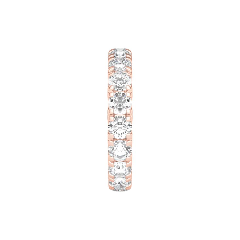Lab Grown Diamond Comfort Fit Eternity Band in 14K Rose Gold (3 ct. tw.) – Image 3 of 3