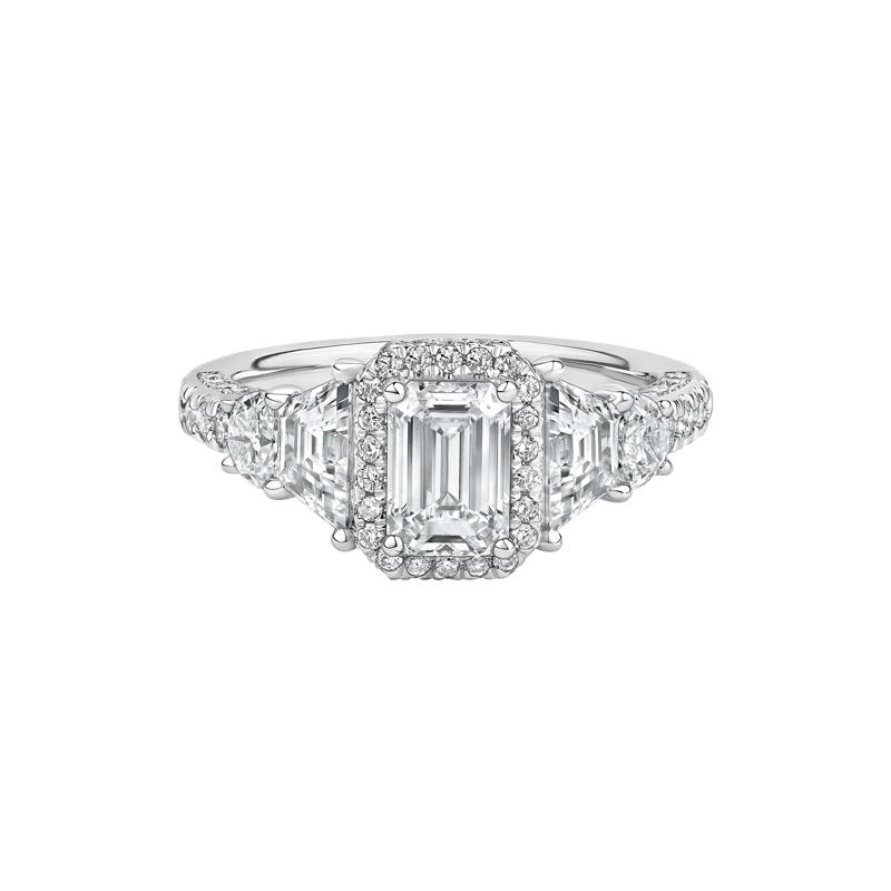 Hailey Lab Grown Diamond Engagement Ring in 14K White Gold &#40;3 ct. tw.&#41; – Image 1 of 5