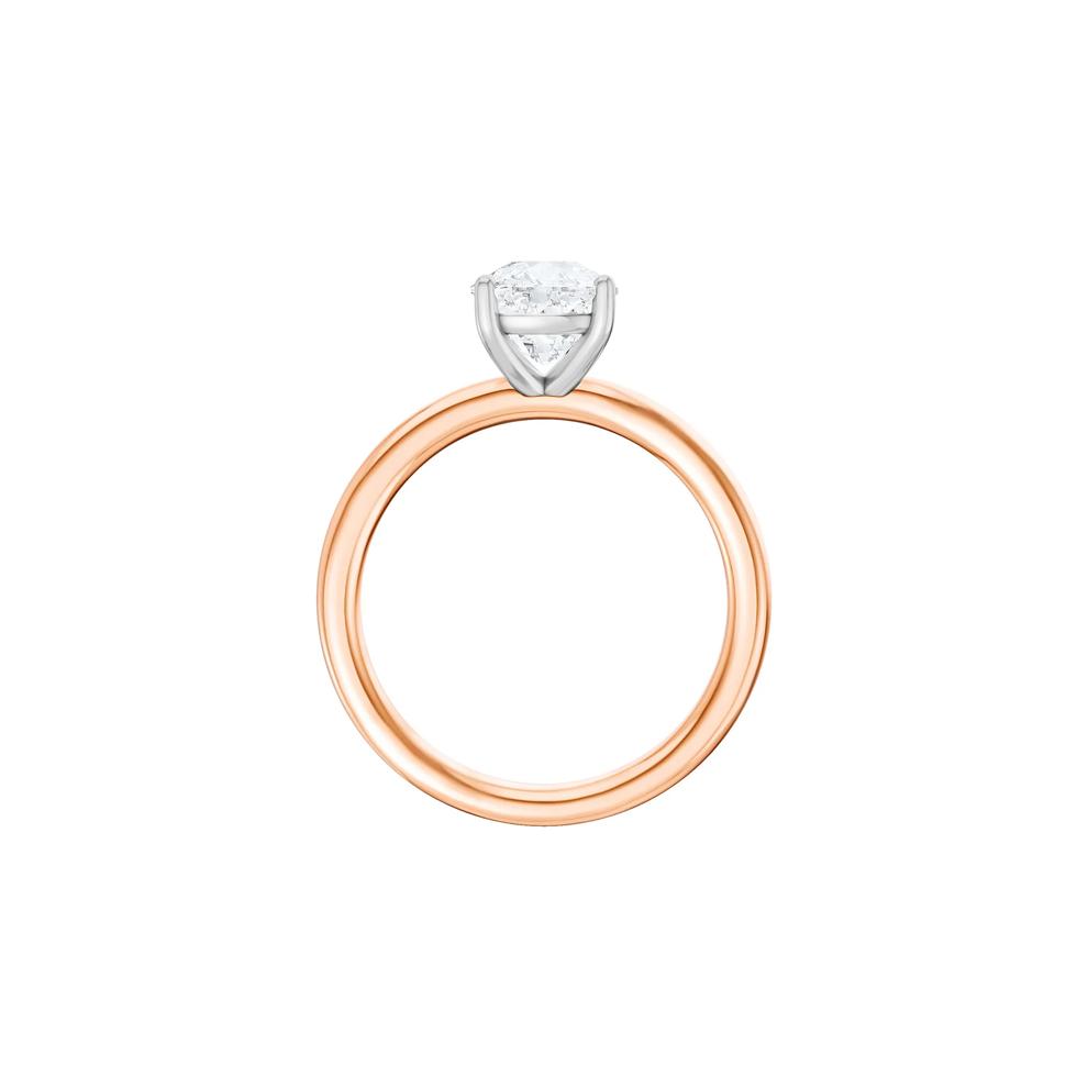 Lab Grown Diamond Elongated Cushion-Cut Engagement Ring in 14K Rose and White Gold (1 1/2 ct. tw.) – Image 2 of 4