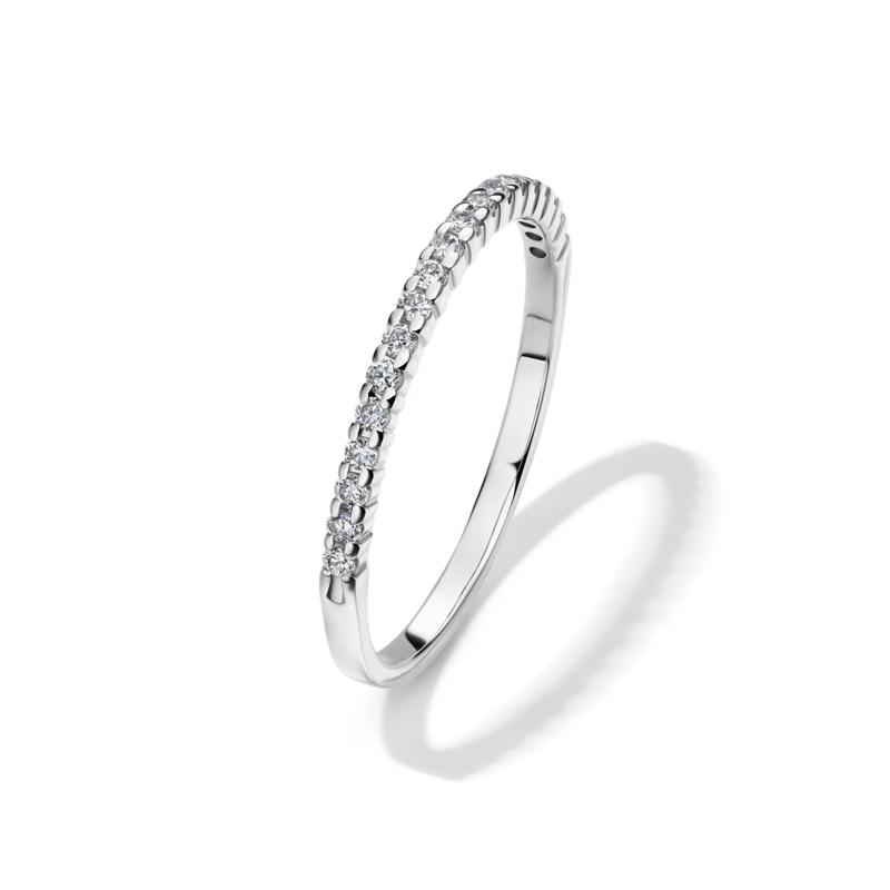 Lab Grown Diamond Anniversary Band in 10k Gold &#40;1/7 ct. tw.&#41; – Image 4 of 4