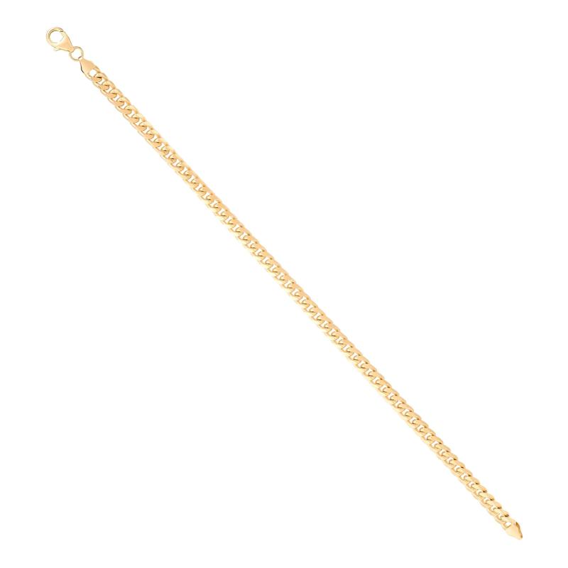 Domed Cuban Bracelet in 14K Yellow Gold – Image 3 of 3