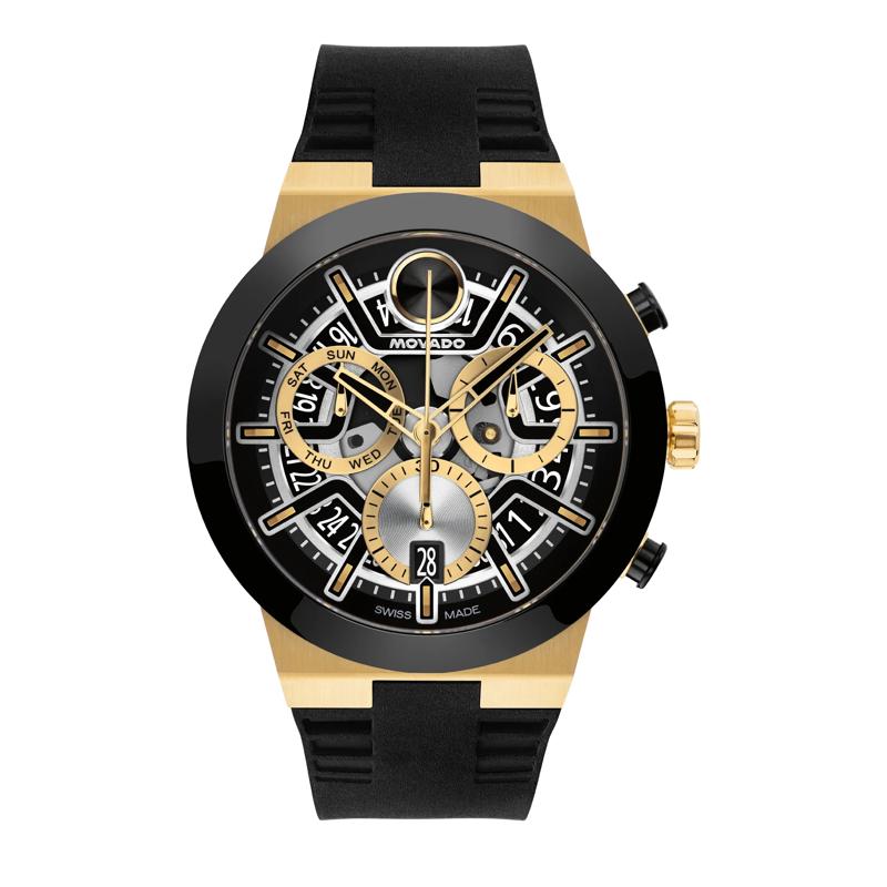 Gent&#39;s Fusion Watch With Black Silicone Strap – Image 1 of 3