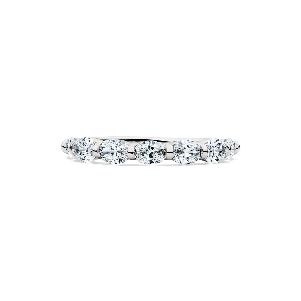 Lab Grown Diamond Seven-Stone Wedding Band in 14K White Gold (1 ct. tw.) – Image 1 of 4
