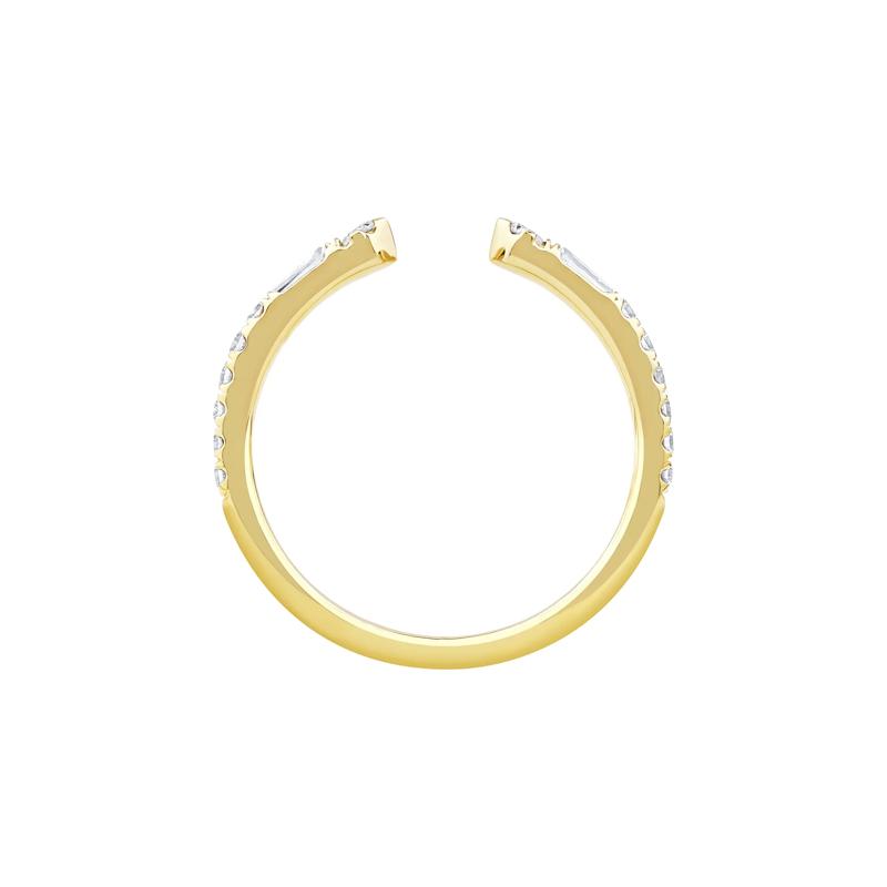 Lab Grown Diamond Open Anniversary Band in 14K Yellow Gold &#40;1/3 ct. tw.&#41; – Image 2 of 4