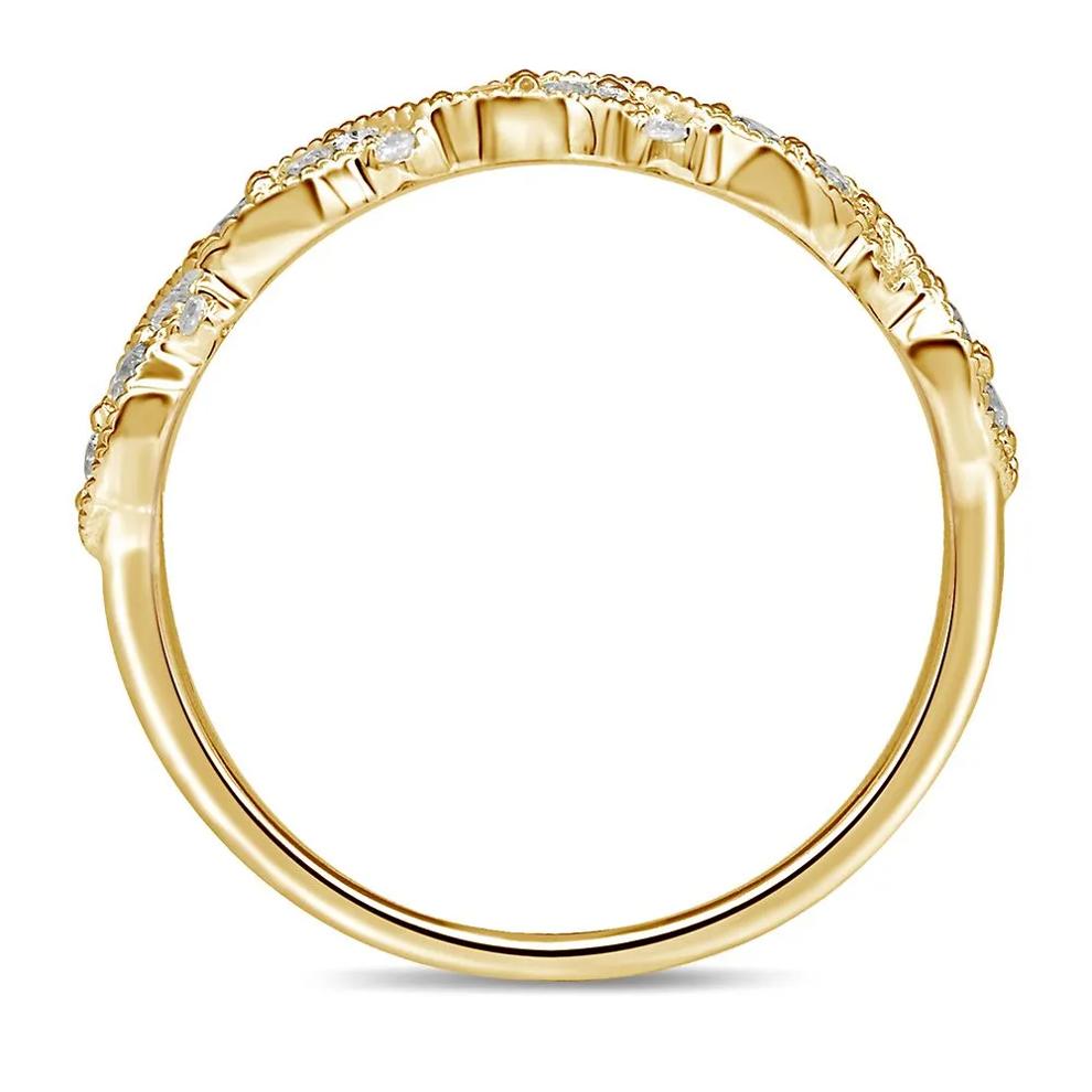 Diamond Anniversary Band in 10K Yellow Gold (1/4 ct. tw.) – Image 3 of 4