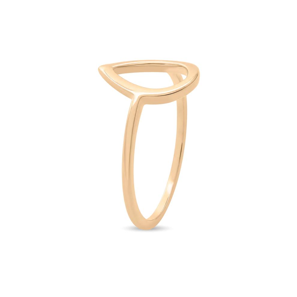 Pear-Shaped Ring in 14K Gold Vermeil – Image 3 of 4
