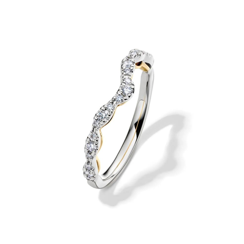 Adriana Lab Grown Diamond Engagement Ring Set in 14K White Gold with Yellow Gold (2 1/4 ct. tw.) – Image 6 of 7