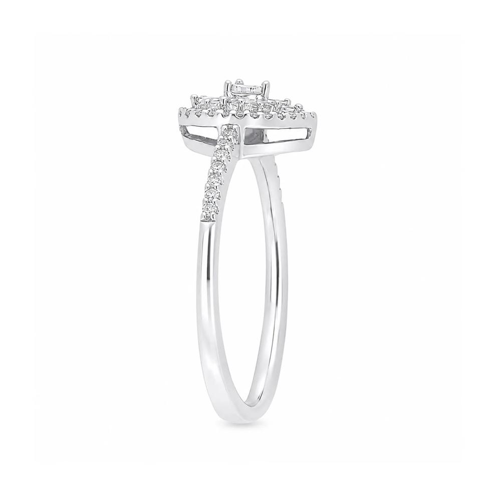 Diamond Pear-Shaped Promise Ring in Sterling Silver (1/4 ct. tw.) – Image 3 of 4