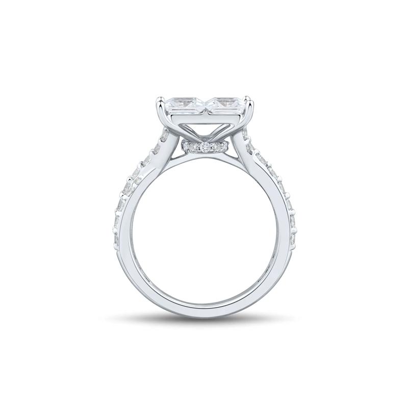 Lab Grown Diamond Composite Engagement Ring in 10K White Gold &#40;4 ct. tw.&#41; – Image 2 of 3
