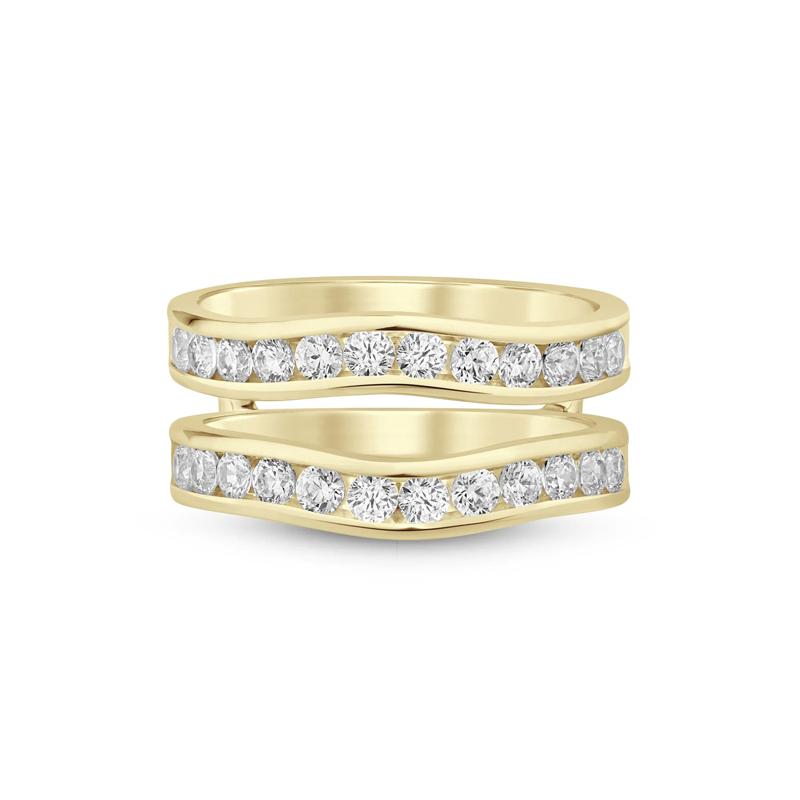Lab Grown Diamond Channel-Set Enhancer in 14K Yellow Gold &#40;1 ct. tw.&#41; – Image 4 of 4