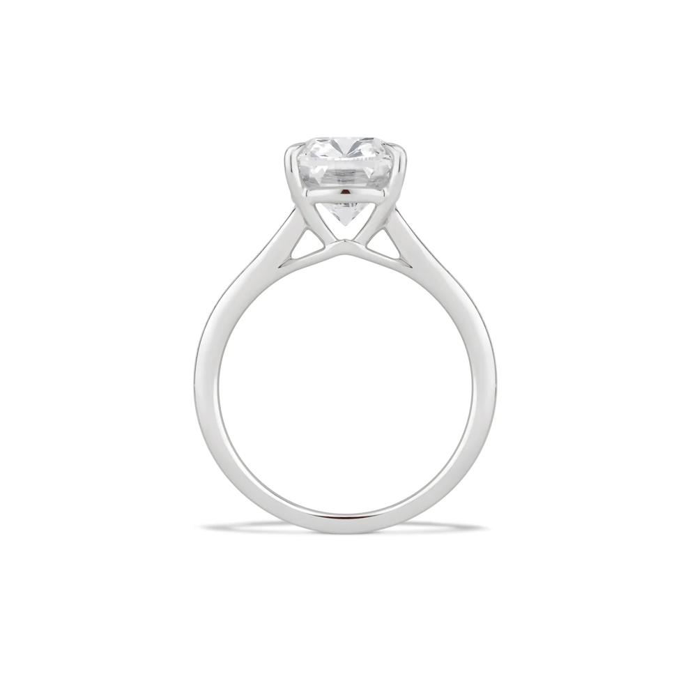 Lab Grown Diamond Elongated Cushion Solitaire Engagement Ring in 14K White Gold (5 ct.) – Image 2 of 4