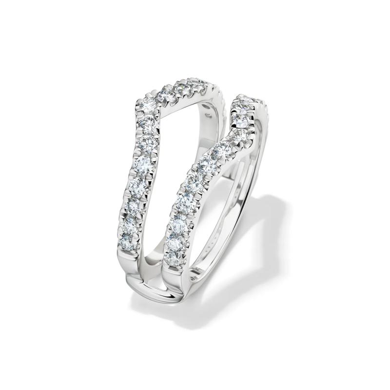 Lab Grown Diamond Chevron Ring Insert in 14K White Gold &#40;1 ct. tw.&#41; – Image 4 of 4