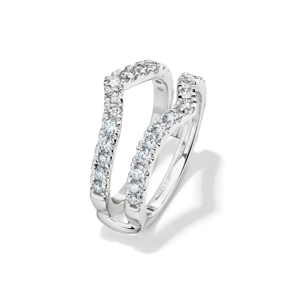 Lab Grown Diamond Chevron Ring Insert in 14K White Gold (1 ct. tw.) – Image 4 of 4
