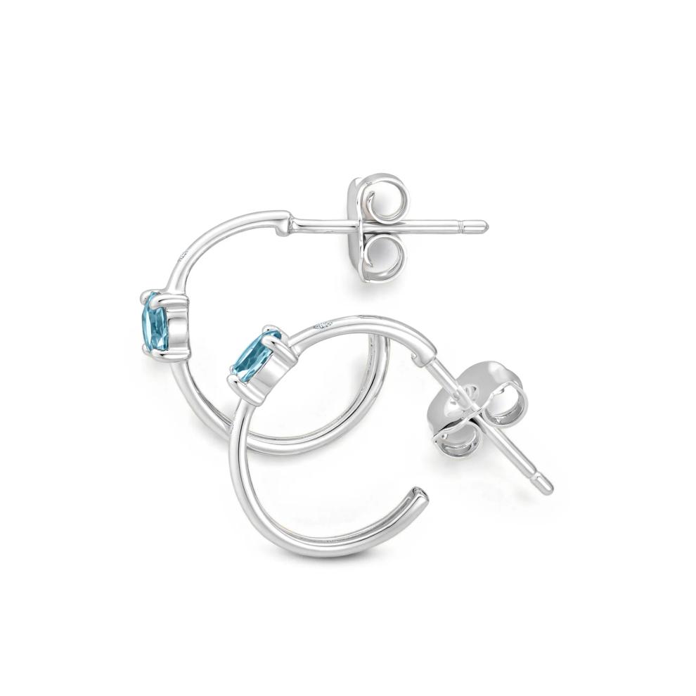 Sky Blue Topaz &amp; Diamond Accent Pendant &amp; Earrings Boxed Set in Sterling Silver – Image 3 of 7