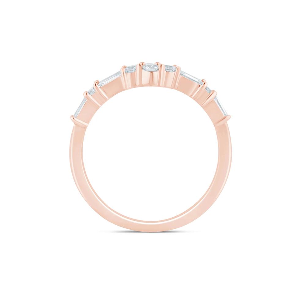 Lab Grown Diamond Contour Band in 14K Rose Gold (1/3 ct. tw.) – Image 2 of 3