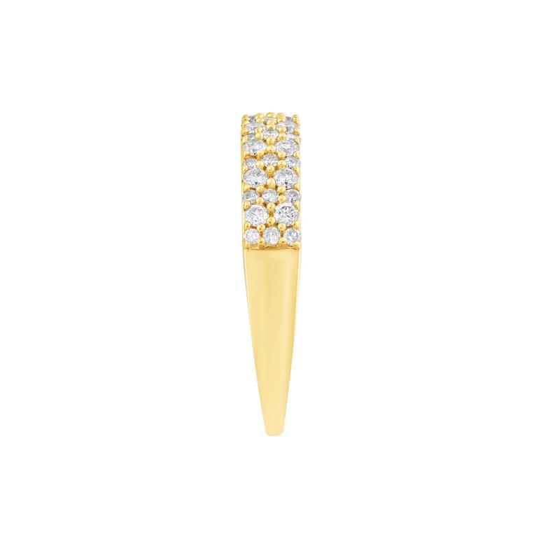 Diamond Double-Row Anniversary Band in 10K Yellow Gold &#40;1/2 ct. tw.&#41; – Image 3 of 3