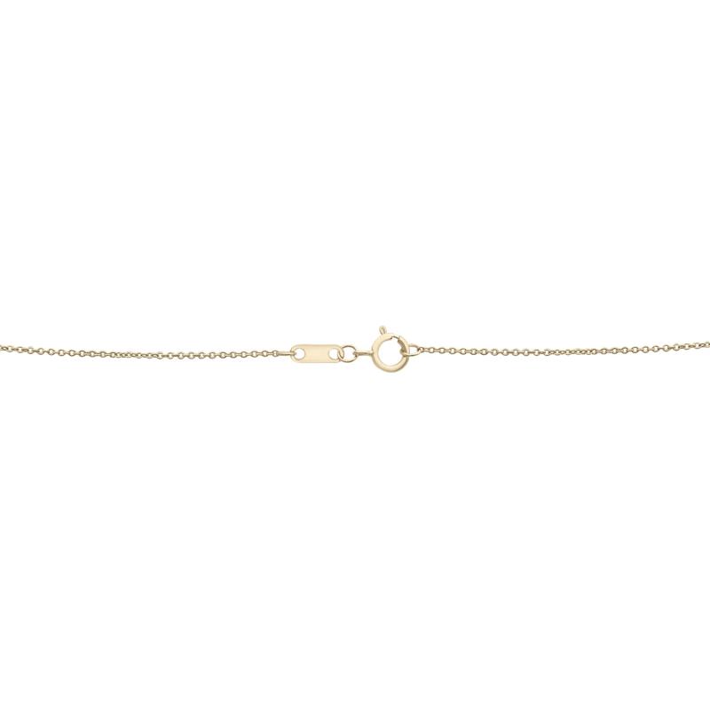 Diamond Bezel Heart Station Necklace in 10K Yellow Gold &#40;1/10 ct. tw.&#41; – Image 4 of 4